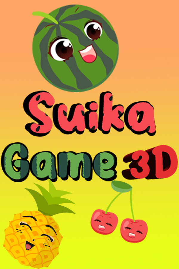 Steam portrait for Suika game 3D.