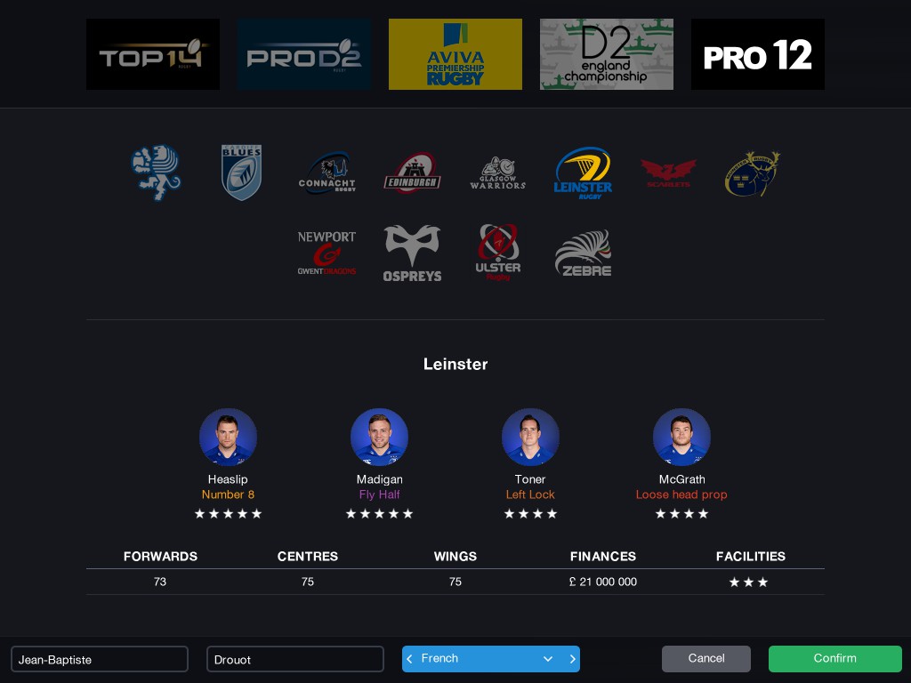 Pro Rugby Manager 2015 Images 