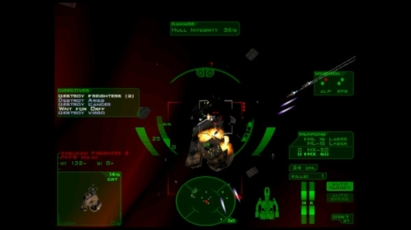 Descent: FreeSpace – The Great War game for Linux 1