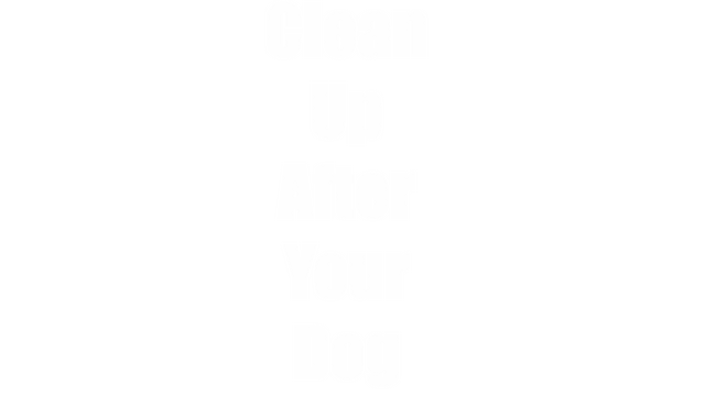 Clean Up After Your Dog Logo
