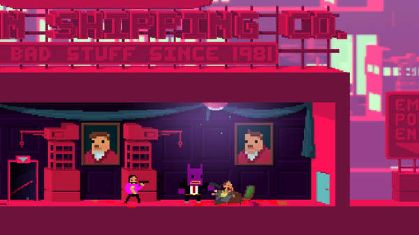 NOT A HERO game for Linux 1