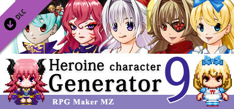 RPG Maker MZ - Heroine Character Generator 9 for MZ cover art