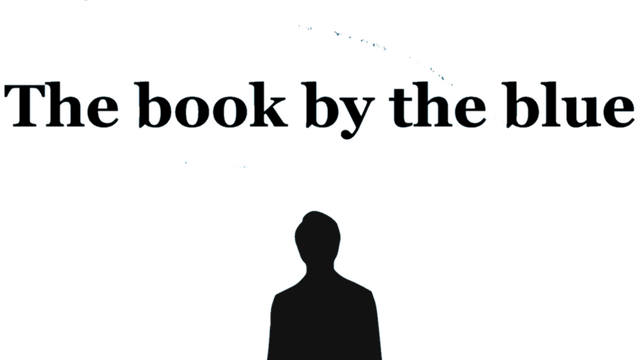 The book by the blue Logo