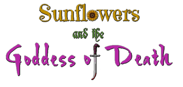 Sunflowers and the Goddess of Death Logo