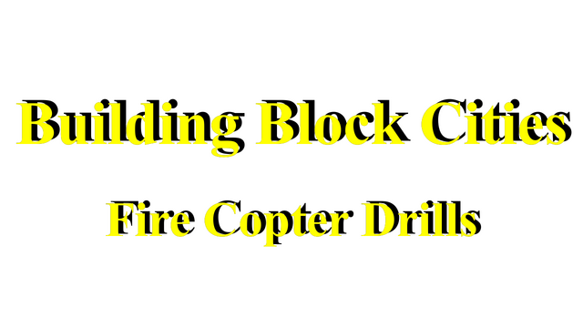 Building Block Cities - Fire Copter Drills Logo