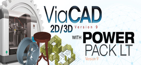 Punch! ViaCAD 2D/3D v9 + 3D Printing PowerPack LT cover art