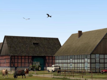 Скриншот из Railroad X : Modelset 1 - Railstation, Houses, Barn