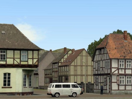 Скриншот из Railroad X : Modelset 1 - Railstation, Houses, Barn