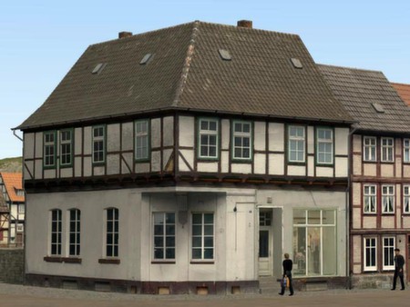 Скриншот из Railroad X : Modelset 1 - Railstation, Houses, Barn