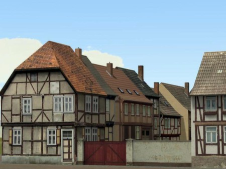 Скриншот из Railroad X : Modelset 1 - Railstation, Houses, Barn