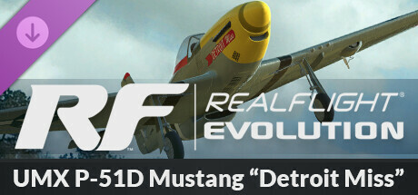 RealFlight Evolution - E-flite UMX P-51D Mustang "Detroit Miss" cover art