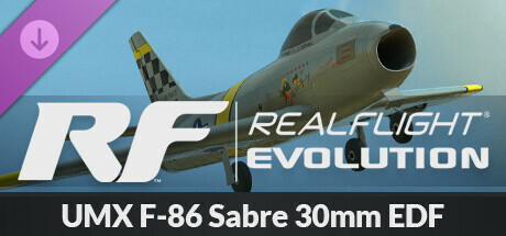 RealFlight Evolution - E-flite UMX F-86 Sabre 30mm EDF cover art