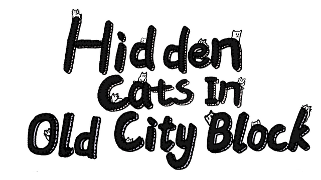 Hidden Cats In Old City Block Logo
