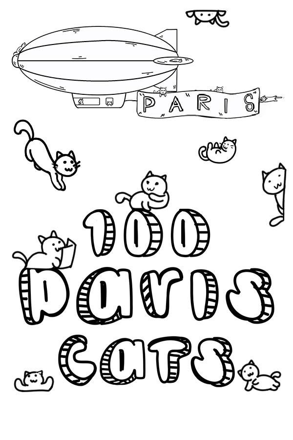 Steam portrait for 100 Paris Cats.
