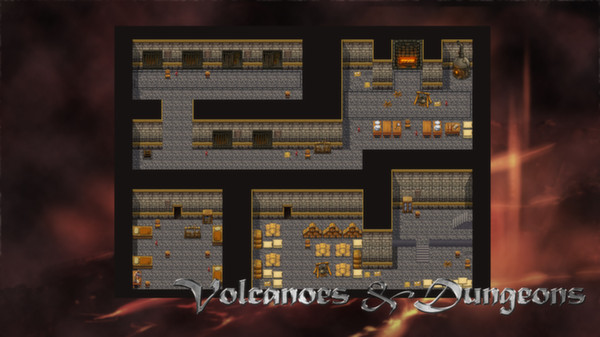 Скриншот из RPG Maker VX Ace - Dungeons and Volcanoes Tile Pack