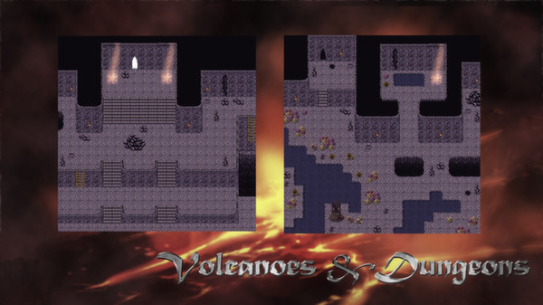 Скриншот из RPG Maker VX Ace - Dungeons and Volcanoes Tile Pack