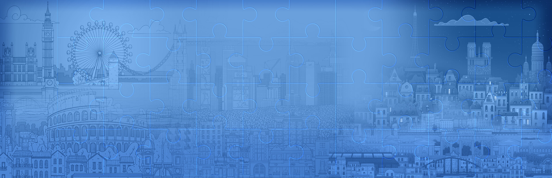 Hidden Cats in Jigsaw Puzzle