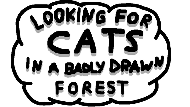 Looking For Cats In a Badly Drawn Forest Logo