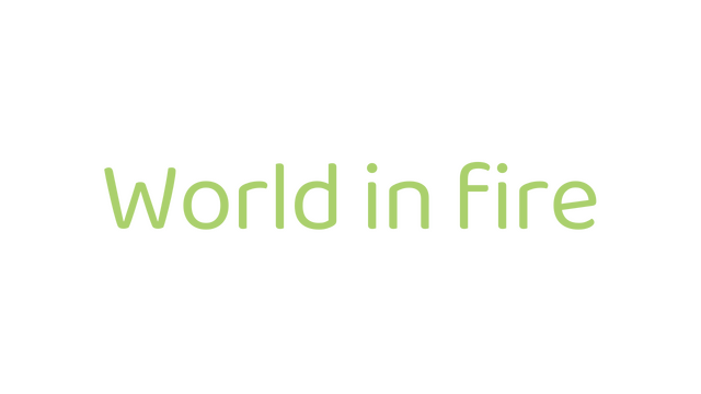 World in fire Logo