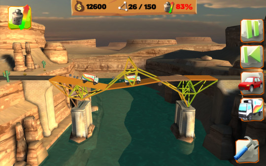 Скриншот из Bridge Constructor Playground