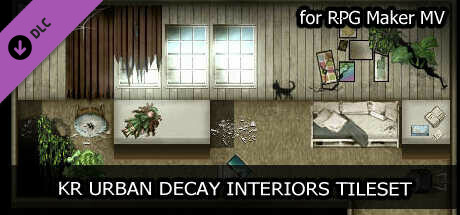 RPG Maker MV - KR Urban Decay Interior Tileset cover art