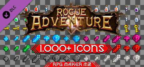 RPG Maker MZ - Rogue Adventure 1000+ Icons Pack cover art
