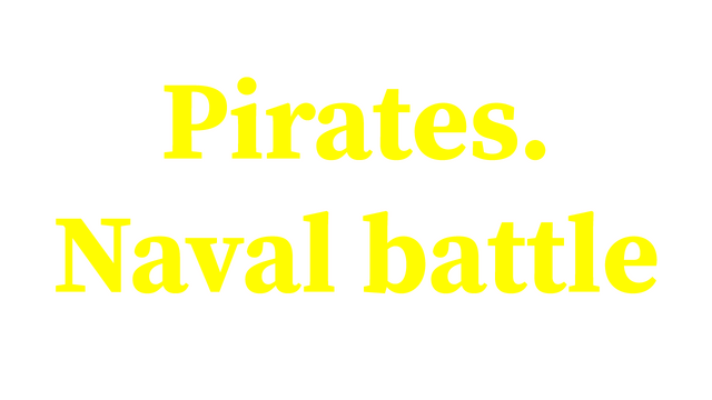 Pirates. Naval battle Logo