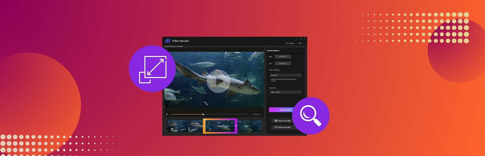 Nero AI Video Upscaler