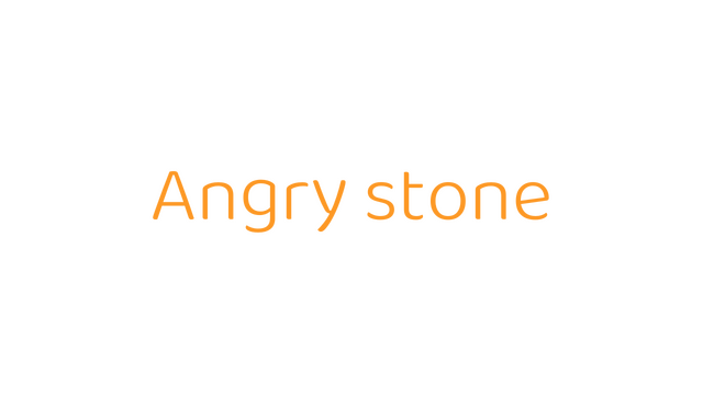 Angry stone Logo