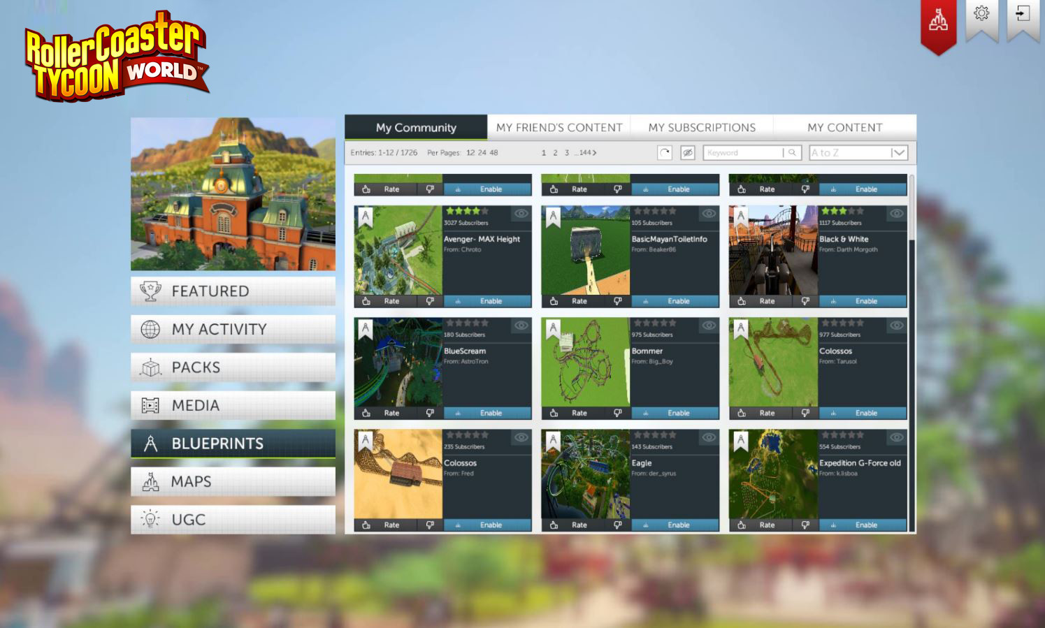 rockwall rollercoaster tycoon world