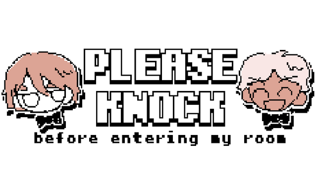 PLEASE KNOCK -before entering my room- Logo
