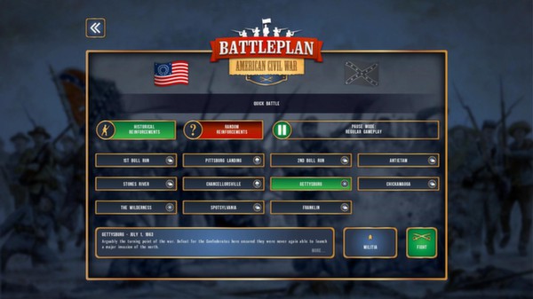 Скриншот из Battleplan: American Civil War