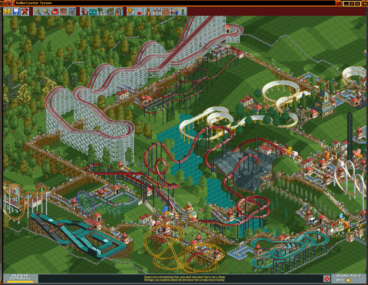 free download of roller coaster tycoon 1