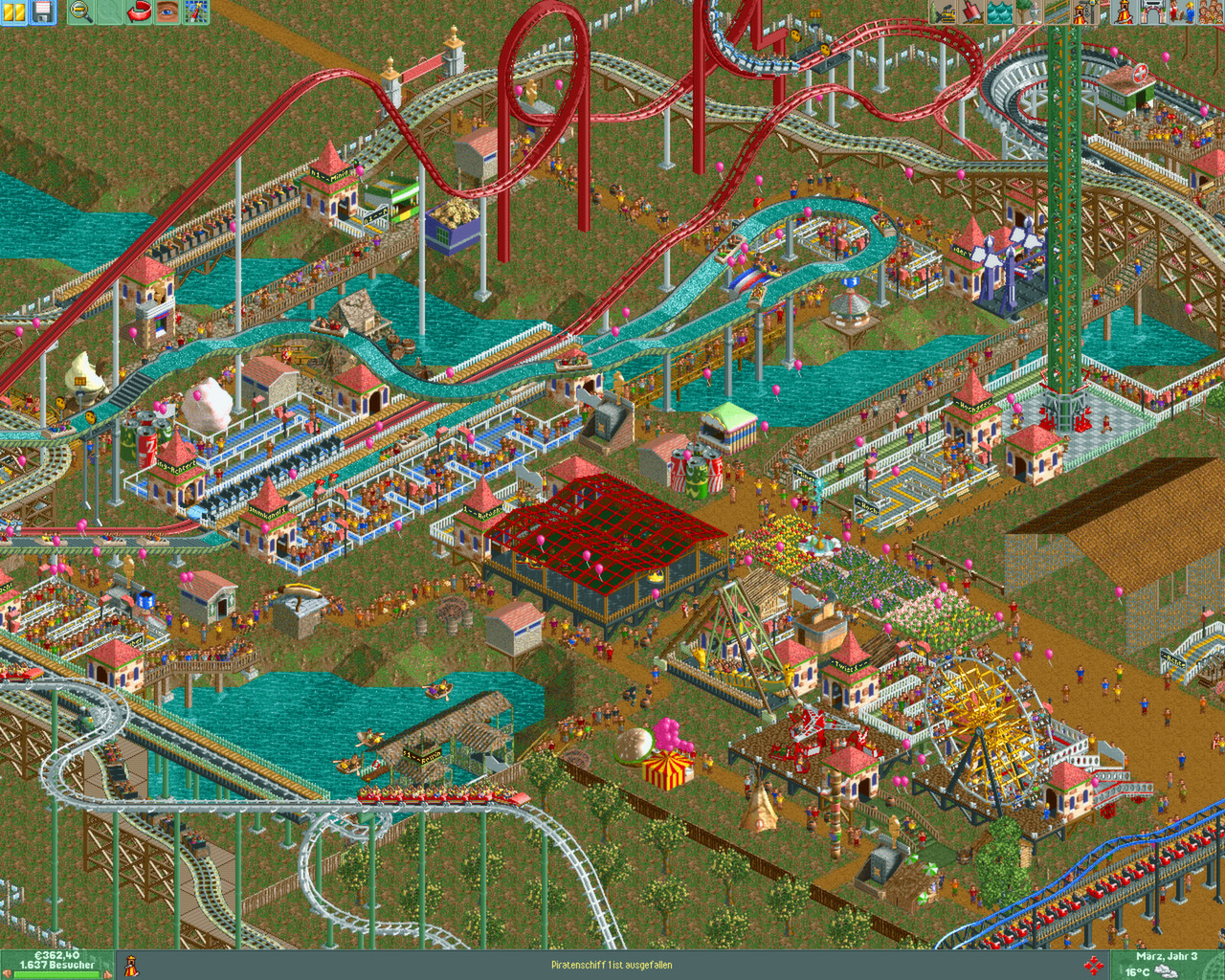 Rollercoaster Tycoon 2 Triple Thrill Pack Drm Free Download Freegogpcgames - new roblox theme park tycoon 2 tips on windows pc download free