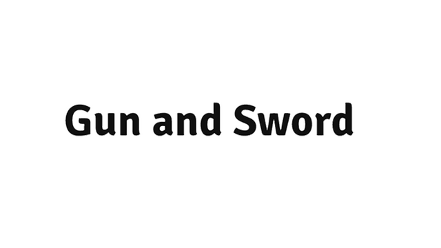 Gun and sword Logo