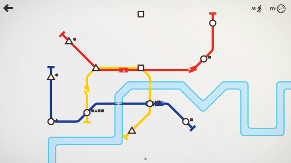 Скриншот из Mini Metro