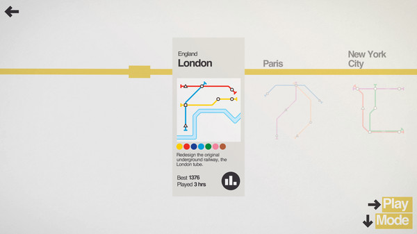 Скриншот из Mini Metro