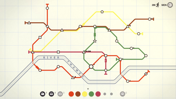Mini Metro game for Linux 1