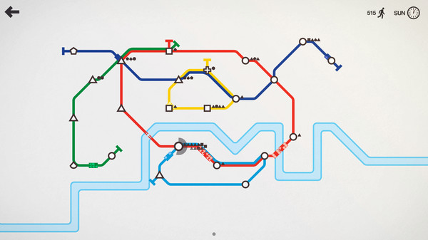 Скриншот из Mini Metro