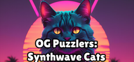 OG Puzzlers: Synthwave Cats cover art