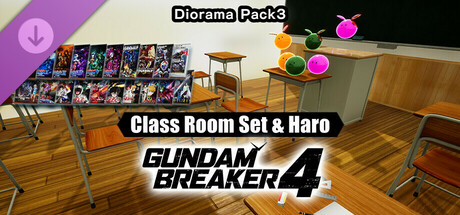 GUNDAM BREAKER 4 - Diorama Pack 3 - Class Room Set & Haro cover art