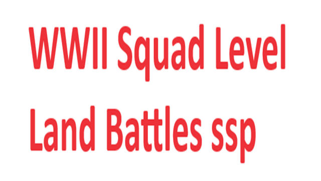 WWII Squad Level Land Battles ssp Logo
