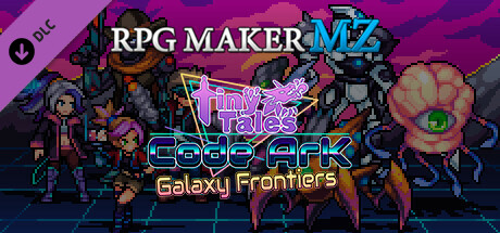 RPG Maker MZ - MT Tiny Tales - CodeArk Galaxy Frontiers cover art