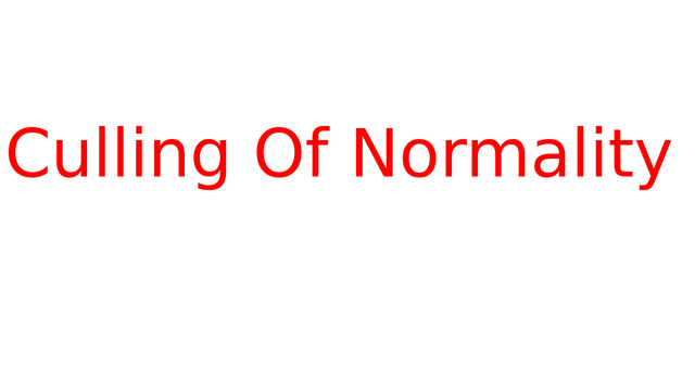 Culling of Normality Logo