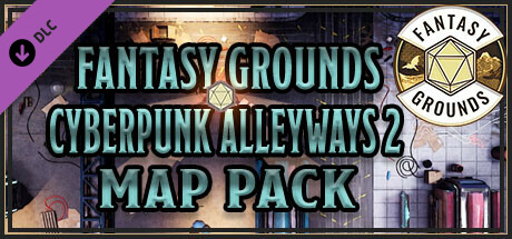 Fantasy Grounds - FG Cyberpunk Alleyways 2 Map Pack cover art