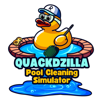 Quackdzilla: Pool Cleaning Simulator Logo