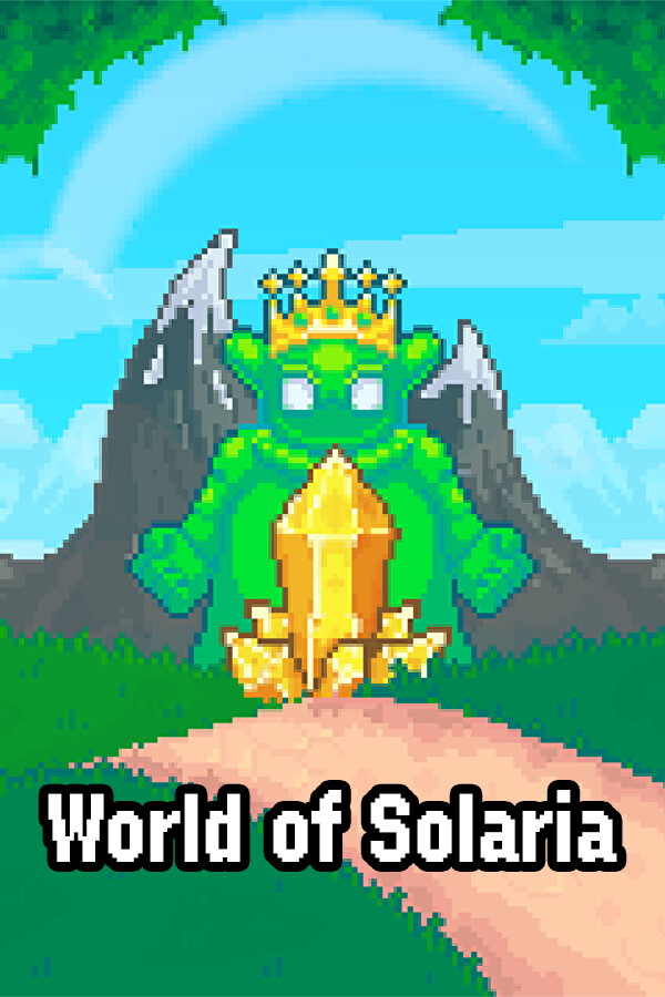 Steam portrait for World of Solaria 2D MMORPG.