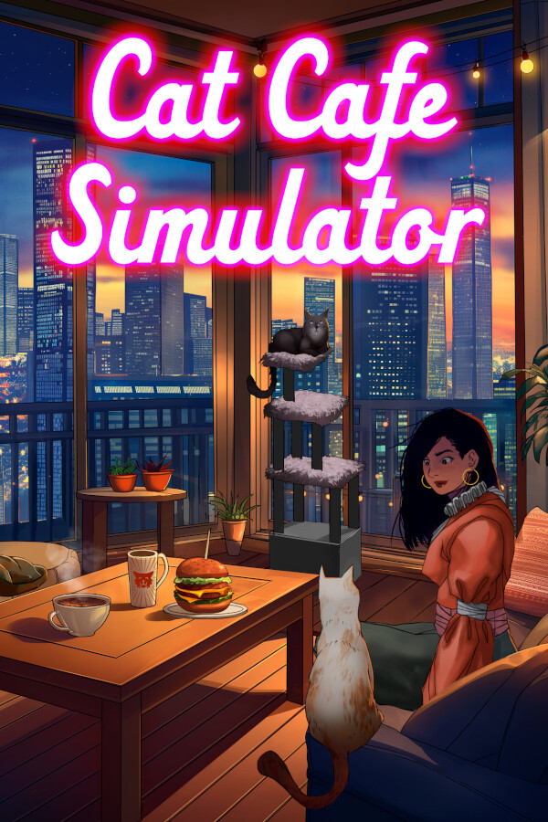 Steam portrait for Cat Cafe Simulator.