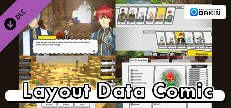 RPG Developer Bakin Layout Data Comic cover art