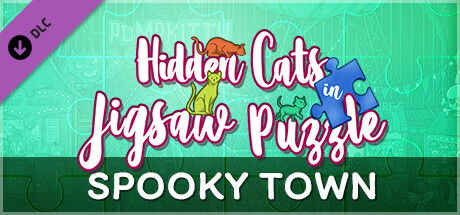 Hidden Cats in Jigsaw Puzzle - Spooky Town cover art